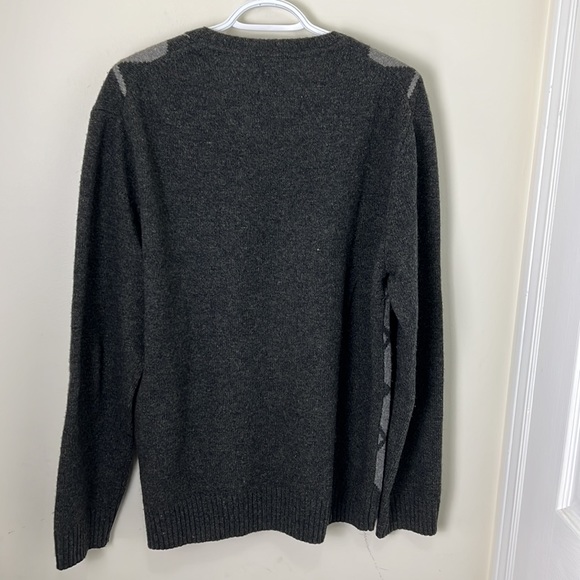 Hudson North Mens Lambswool Argyle Sweater Size Medium - Picture 4 of 7